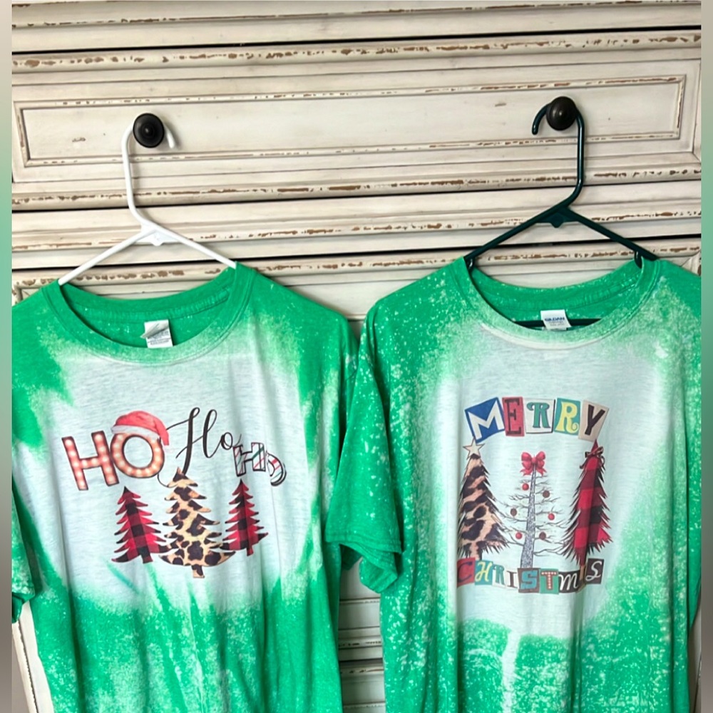 Bleached Christmas shirts
